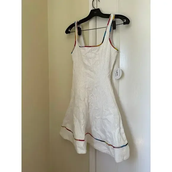 Staud Women's Wells Mini Dress - Multi - Size 4 - White